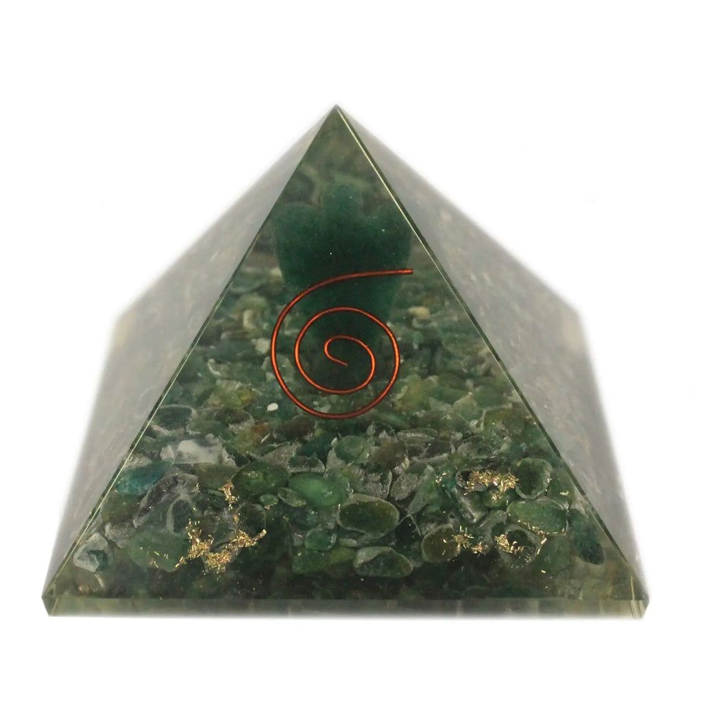 Orgonit-Pyramide – Engel, 70 mm – Orgonit-Pyramide mit eingelegtem Engelmotiv