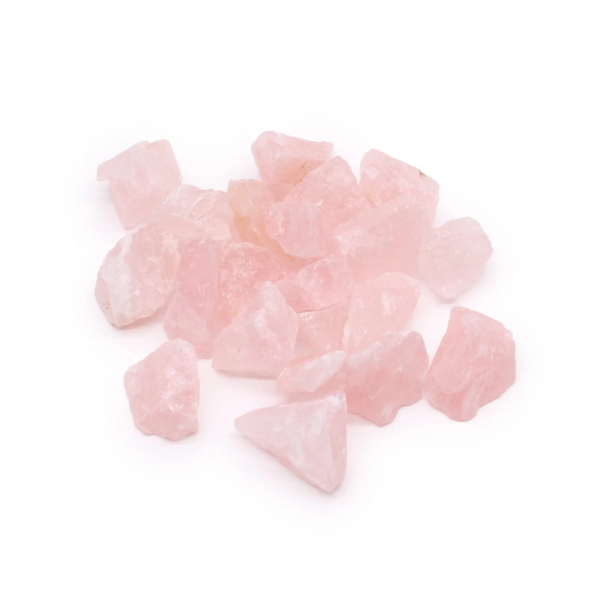 Rosenquarz Rohsteine – 500 g – Unbearbeitete Rosenquarz-Bruchstücke im 500-Gramm-Beutel