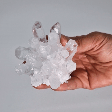 Quarz-Cluster Bergkristall, ca. 8 cm