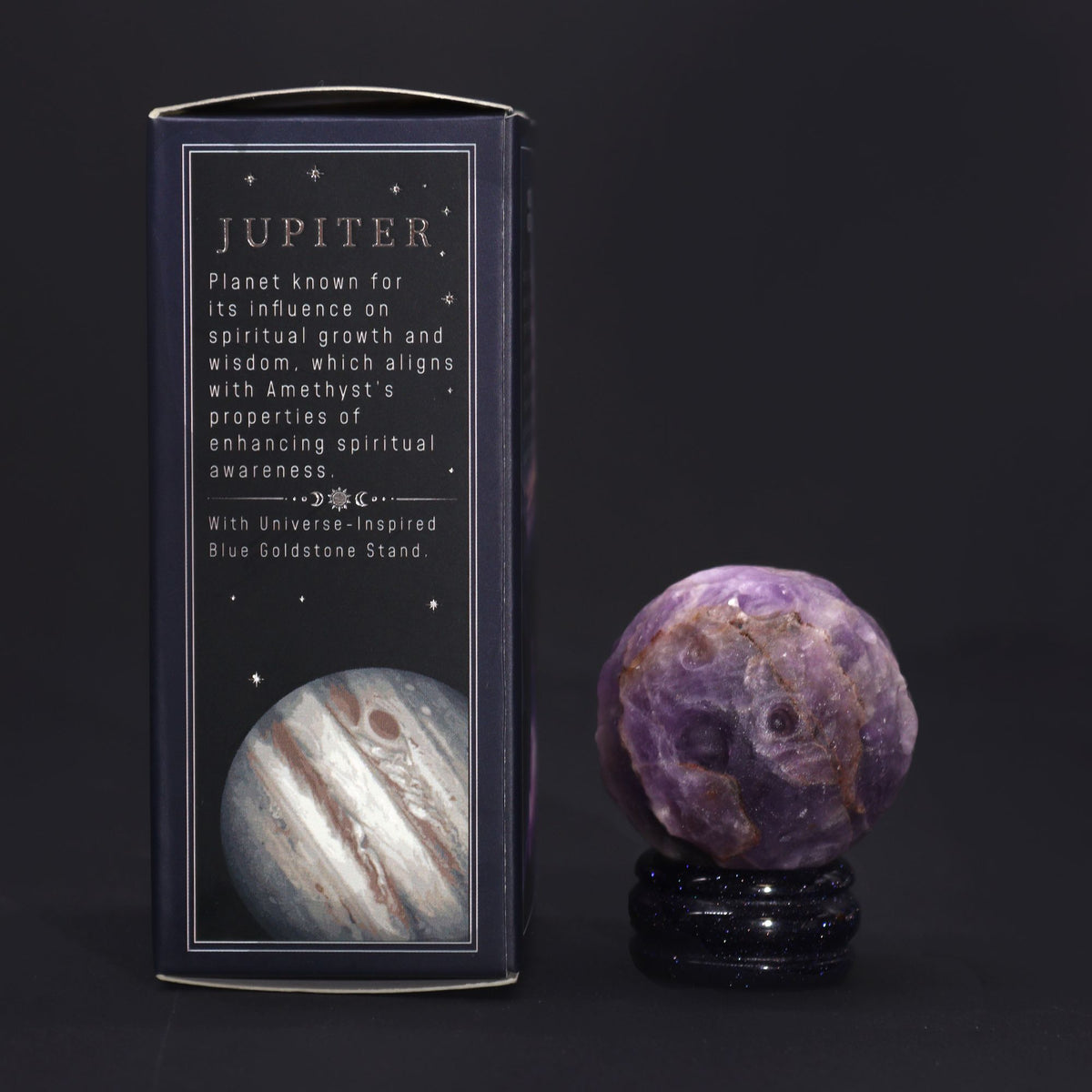 Edelstein-Planet Amethyst Jupiter, 40 mm
