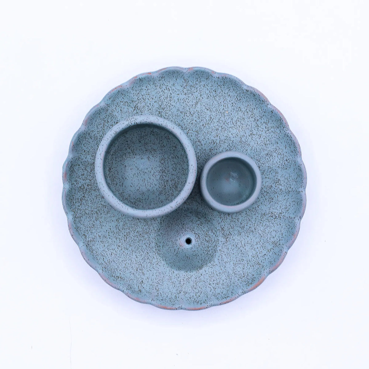 Halter für Palo Santo und Räucherbündel – Lotus, Blau – Ansicht 3