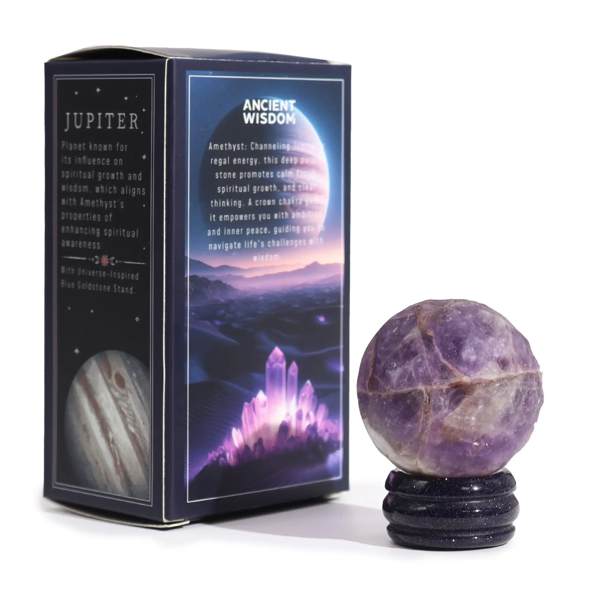 Edelstein-Planet Amethyst – Jupiter, 40 mm – Ansicht 4