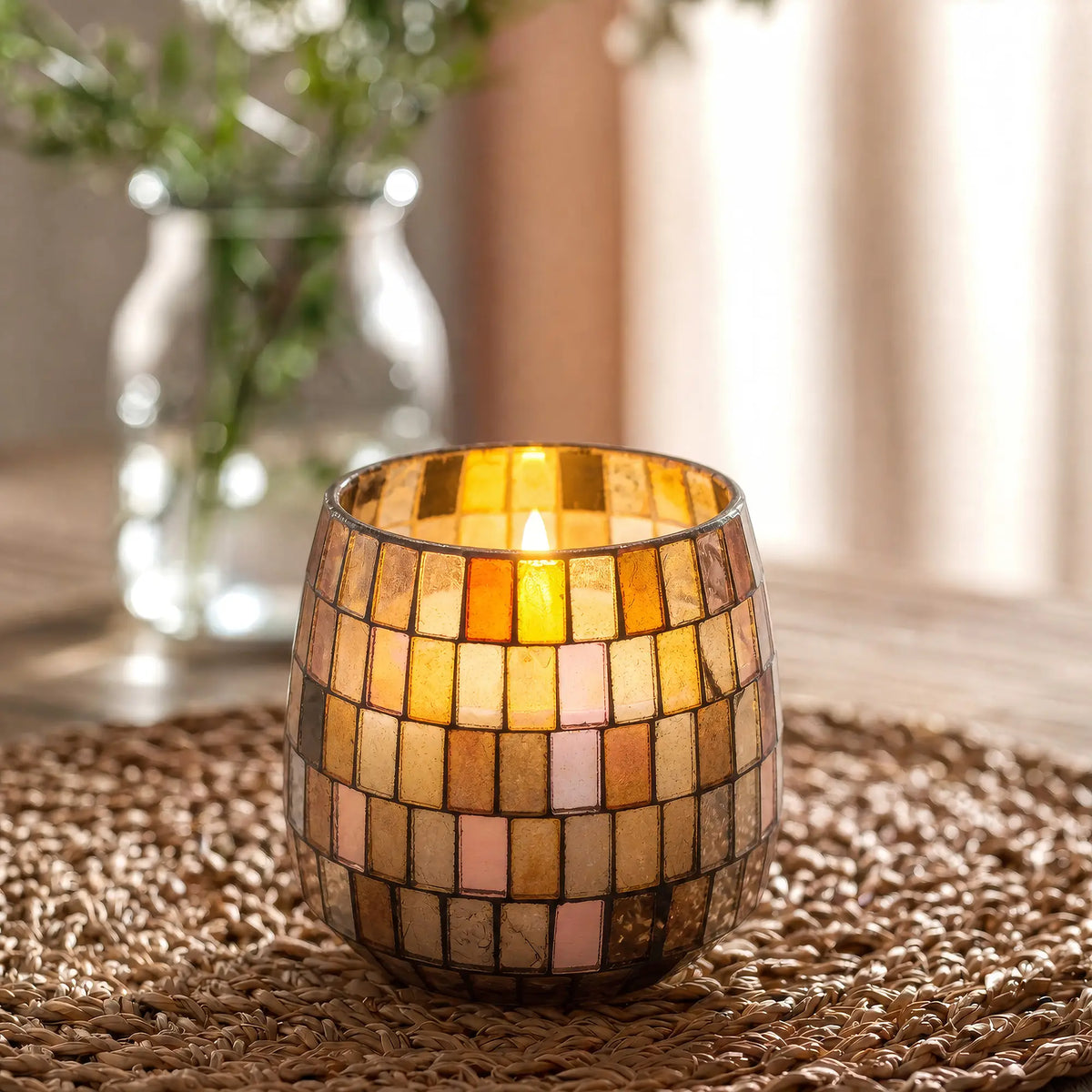Duftkerze im Glas – Amber Mosaic, mittel – Ansicht 5