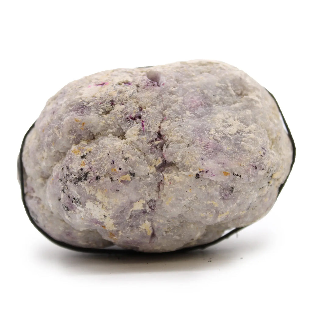 Calcit-Geode gefärbt – Rosa und Gold – Ansicht 3