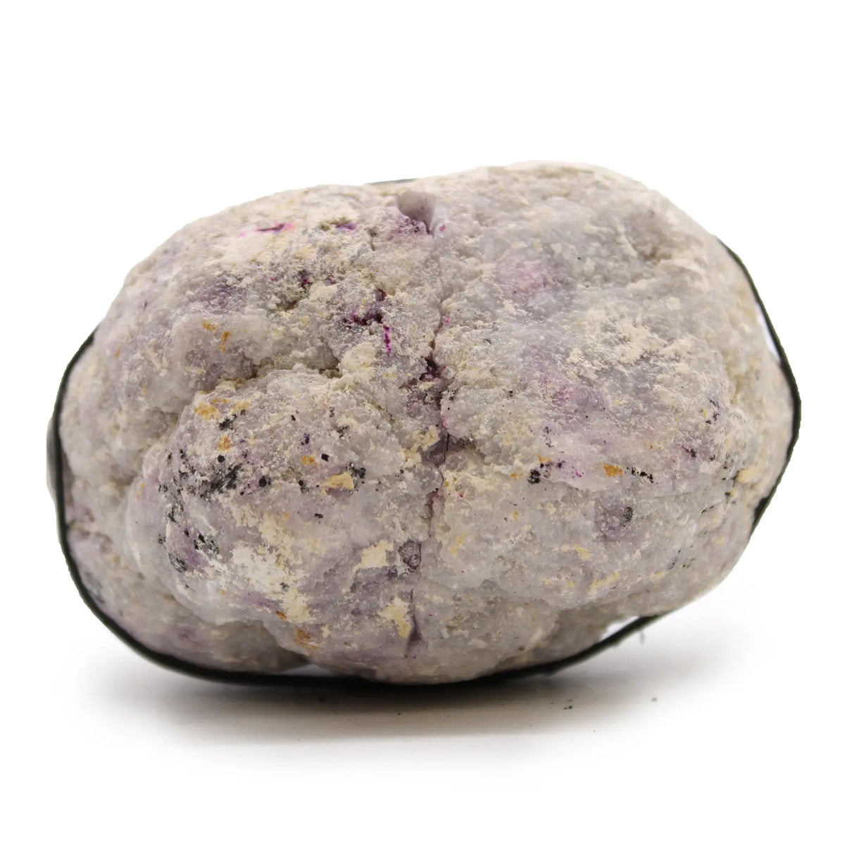 Calcit-Geode gefärbt – Rosa und Gold – Ansicht 3