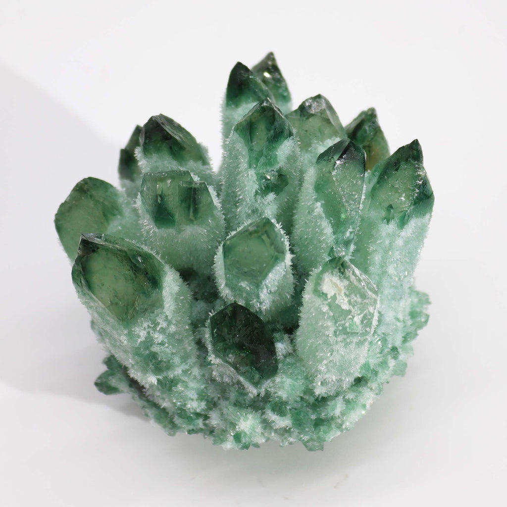 Quarz-Cluster Grüner Phantomquarz, ca. 8 cm