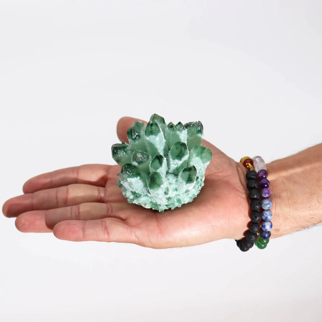 Quarz-Cluster Grüner Phantomquarz – ca. 8 cm – Ansicht 2