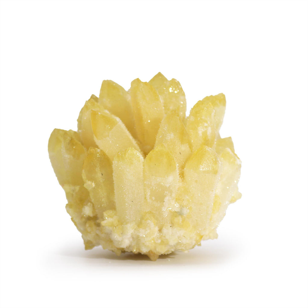 Quarz-Cluster Gelber Phantomquarz, ca. 8 cm