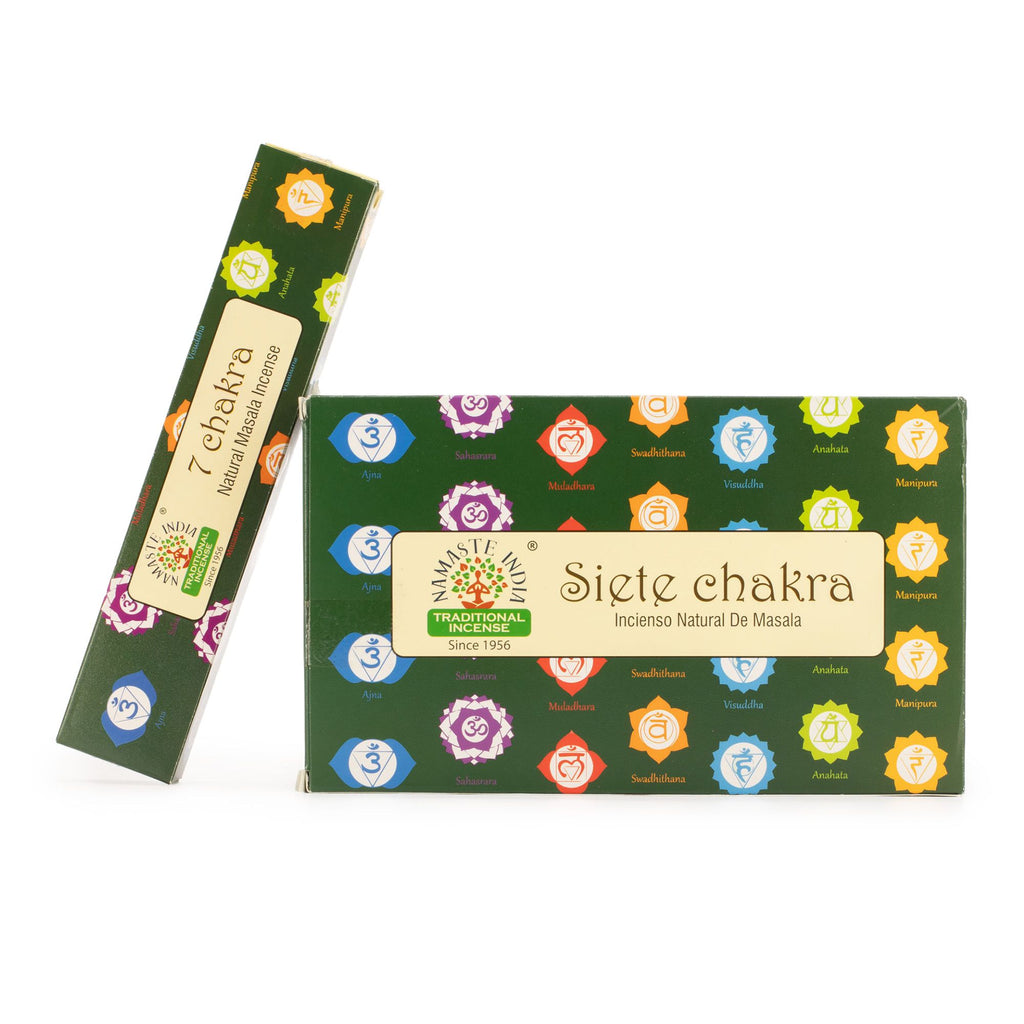 Masala-Räucherstäbchen Sieben Chakren, 39 g