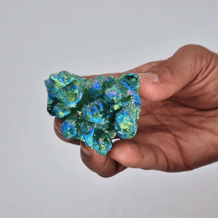 Aura-Quarz Grüne Flamme, mittel, 7 bis 10 cm