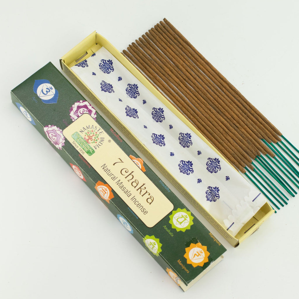 Masala-Räucherstäbchen Sieben Chakren, 39 g