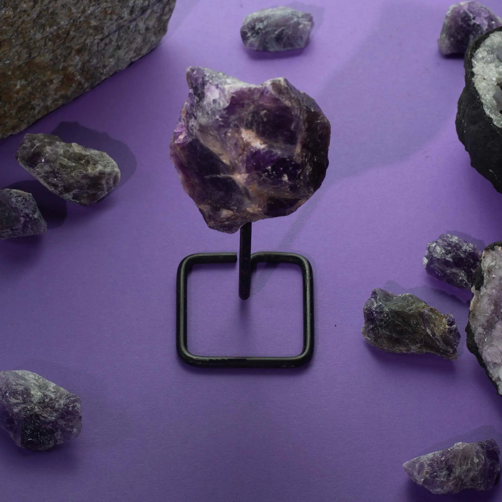 Mineralstufe auf Ständer – Amethyst – Ansicht 2