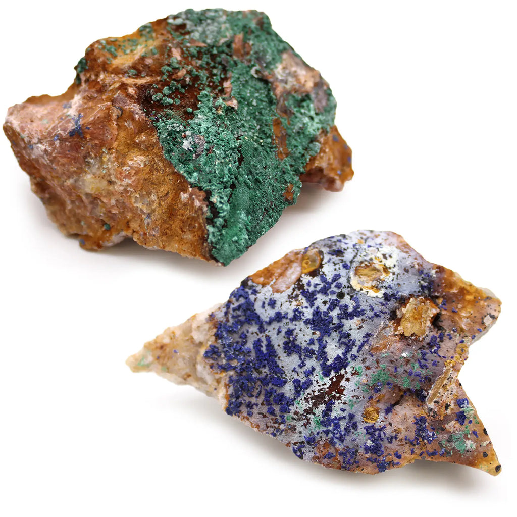 Mineralstufen Azurit-Malachit – Sammler-Lot, ca. 20 Stück – Ansicht 2