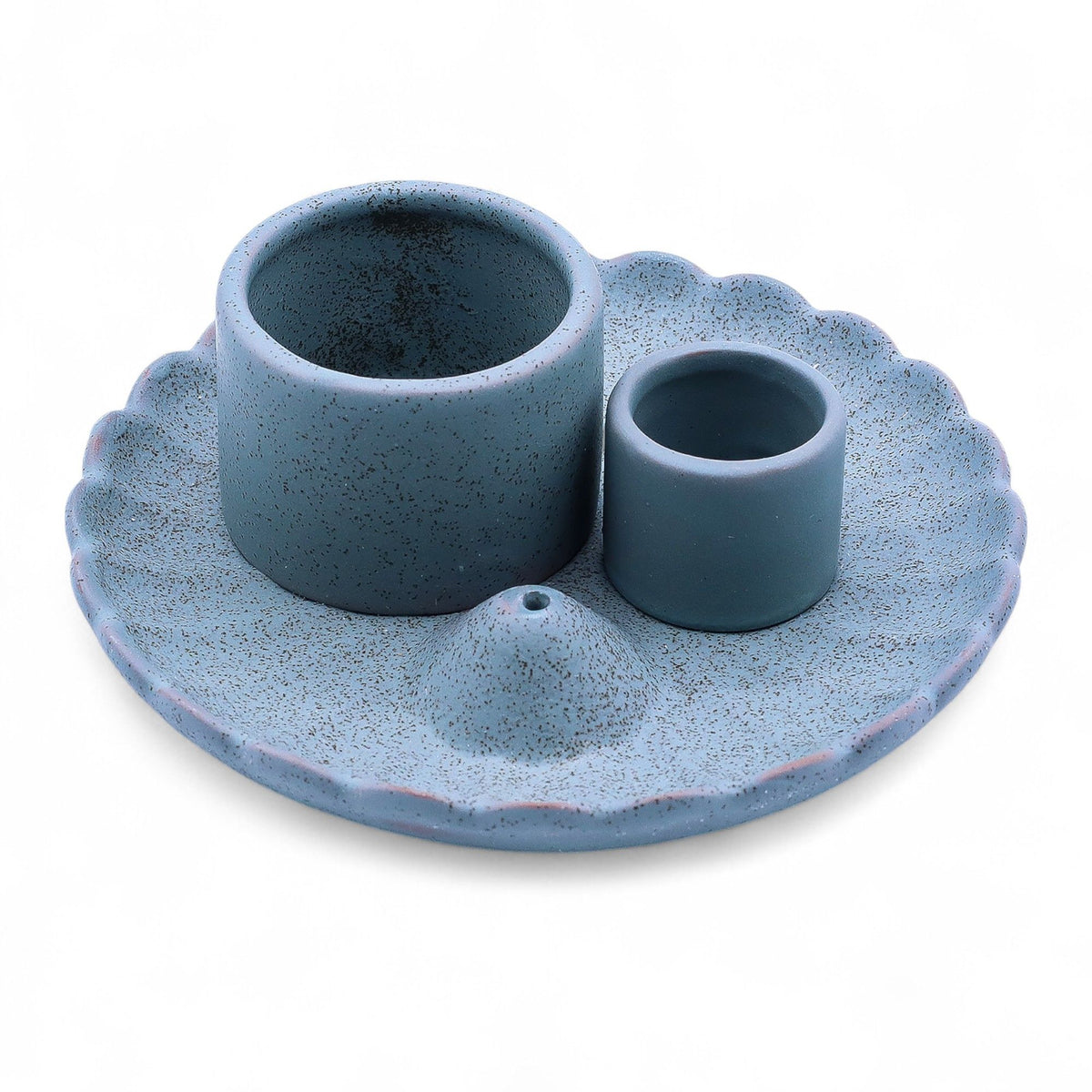 Ritual-Altar für Palo Santo & Räucherbündel Lotus, Blau