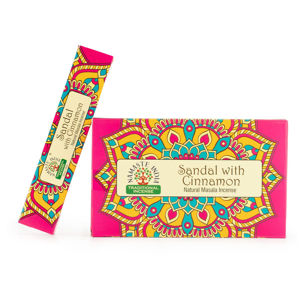 Masala-Räucherstäbchen Sandelholz mit Zimt, 39 g