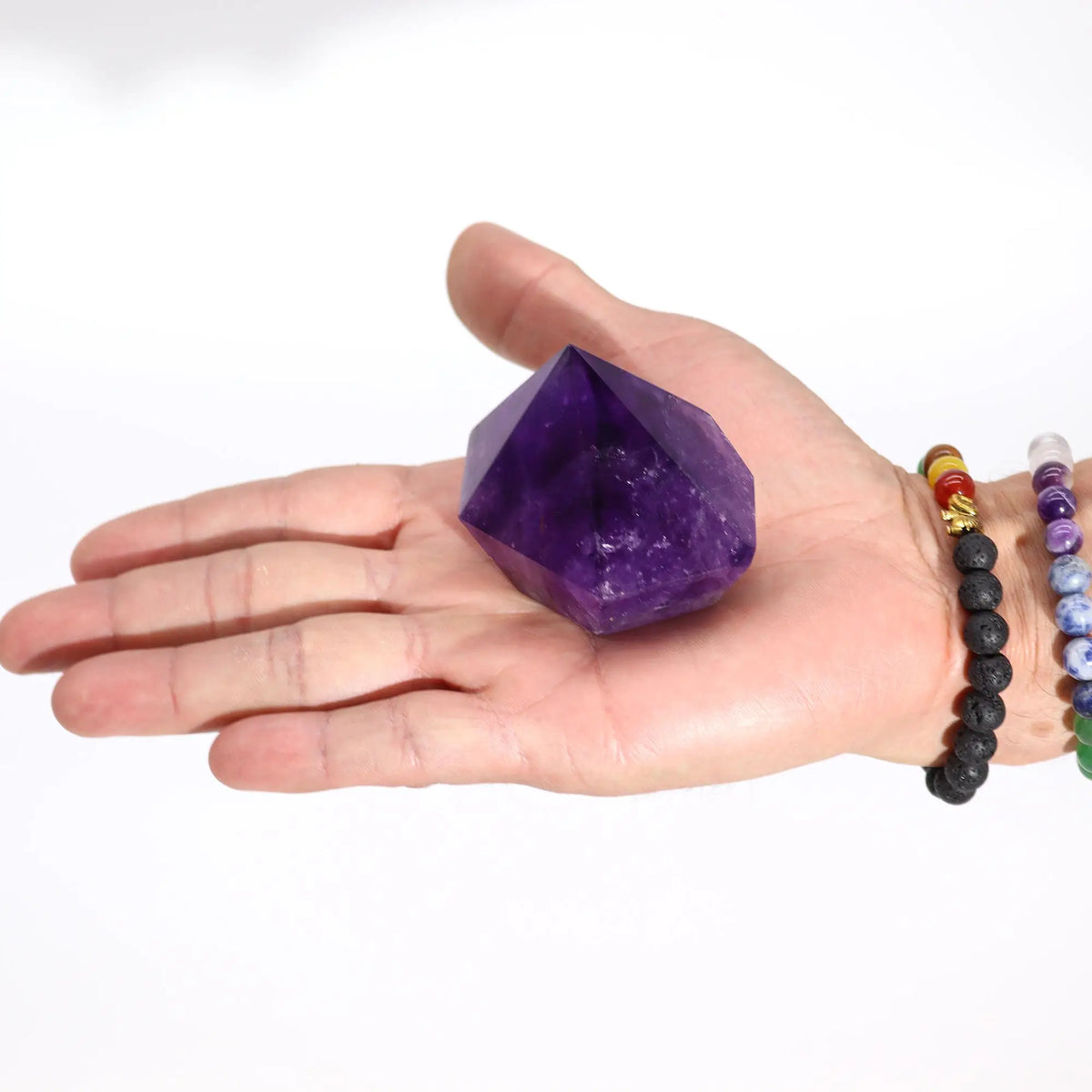 Amethyst-Spitzen – kräftige Farbe, mittel – Ansicht 2