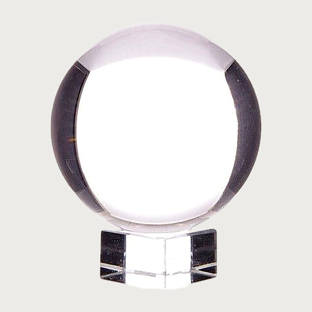 Kristallkugel aus Glas mit Glassockel, 100 mm