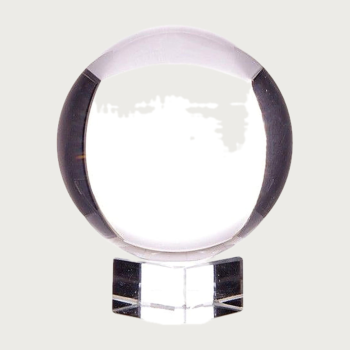 Kristallkugel aus Glas mit Glassockel, 150 mm