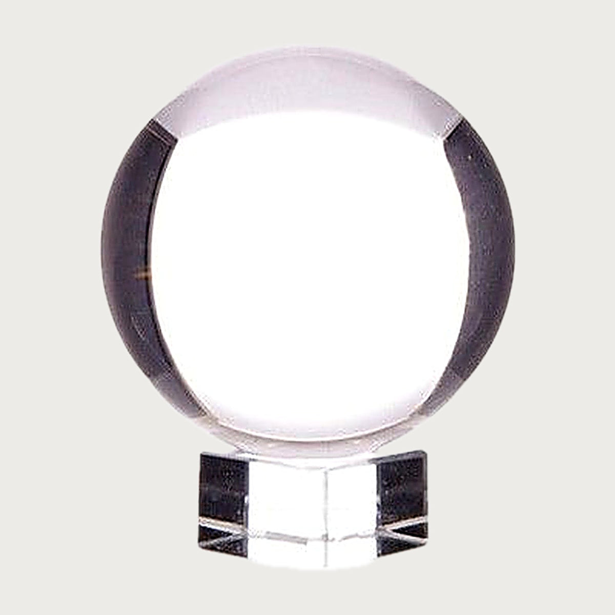 Kristallkugel aus Glas mit Glassockel, 40 mm