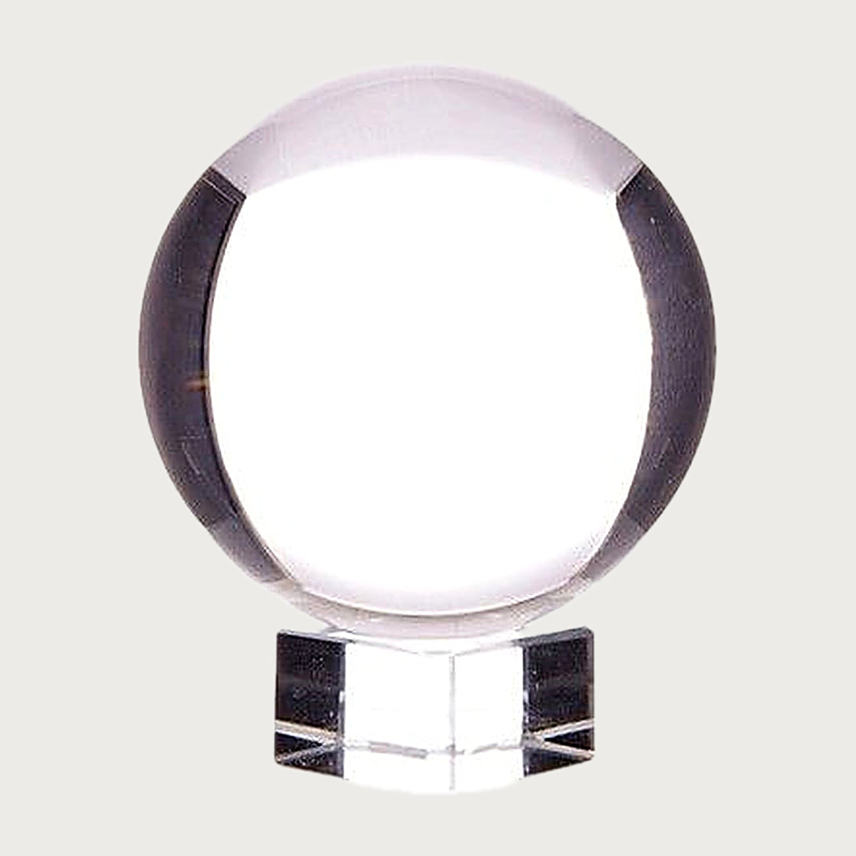 Kristallkugel aus Glas mit Glassockel, 60 mm