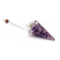 Orgonit-Pendel Amethyst mit Chakra-Kette